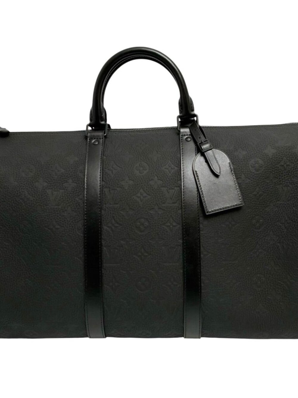 LOUIS VUITTON Keepall Bandoulière 50 Embossed Monogram Shadow Leather M44810